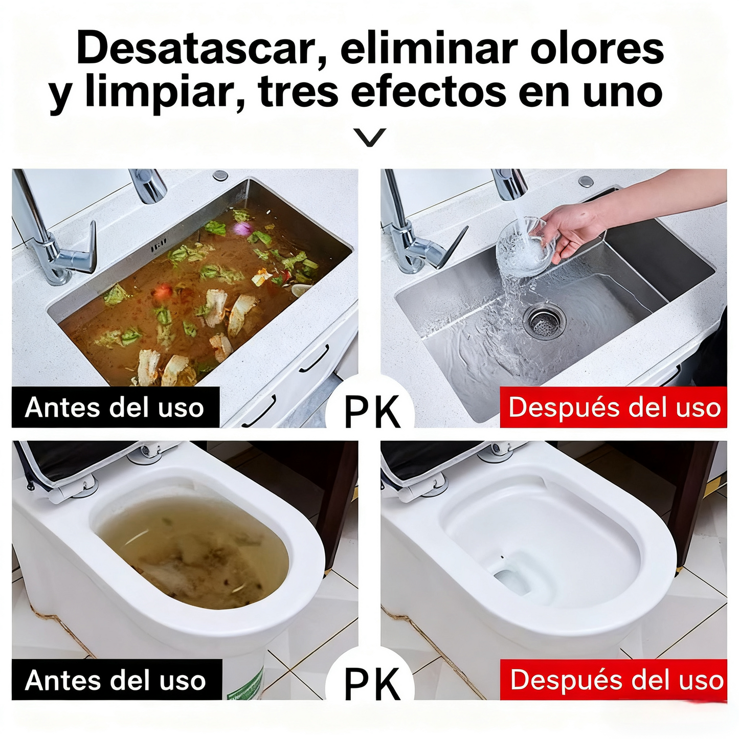 【Compra 1 y llévate 1 gratis】🛁💦【Agente de dragado de tuberías】🌟Limpiador de fregaderos y desagües: espuma de alta densidad a partir de extractos y enzimas en descomposición.