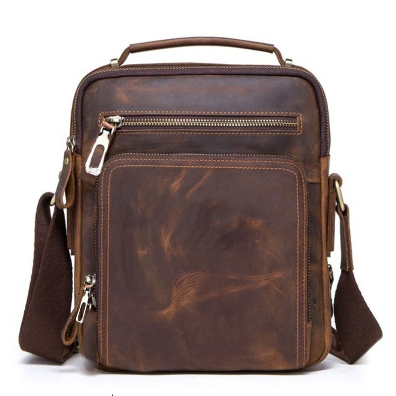 【Ograniczona ilość】Modna biznesowa, swobodna, skórzana torba na ramię, lekka i praktyczna