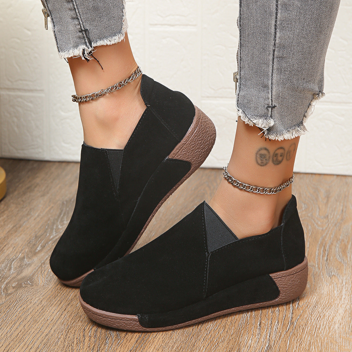 🔥🍁【Jesienny nowy styl✨】【36-43】🍂Modne, wysokiej jakości damskie skórzane buty codzienne