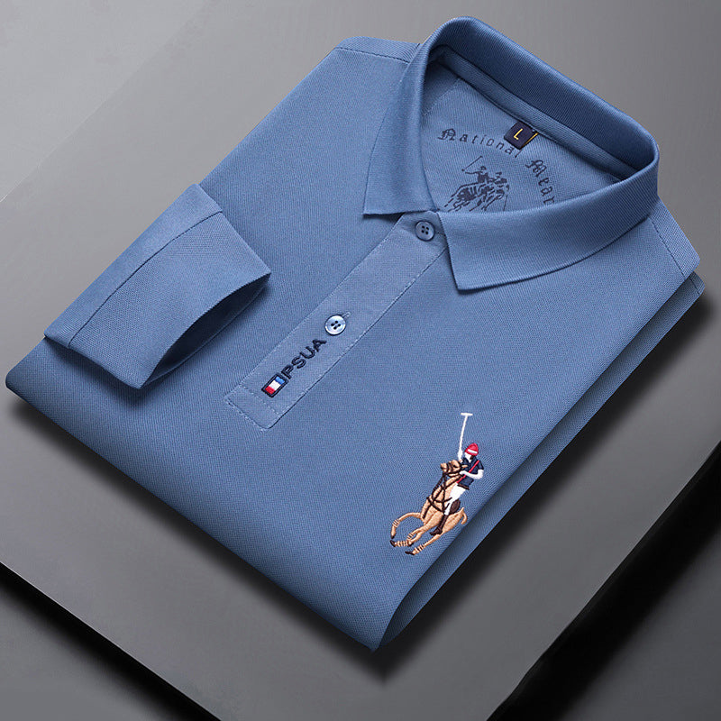 š„š„2024 Nowa mÄska koszulka polo z dÅugim rÄkawem na jesieÅ i zimÄ-3764486