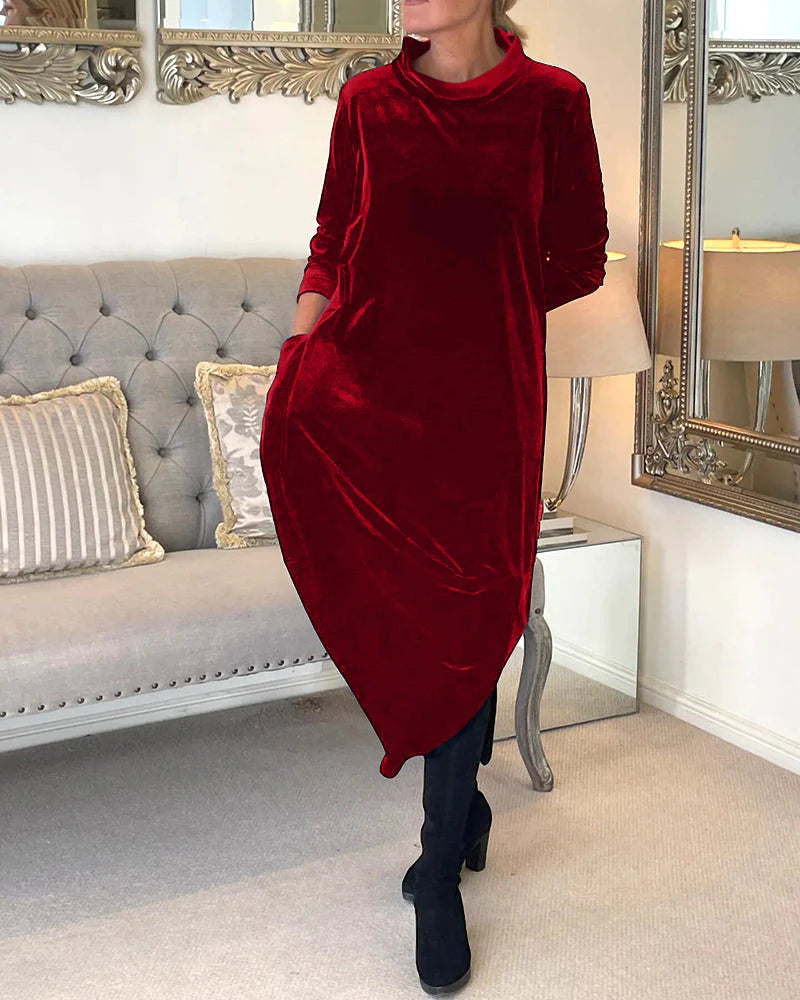 ✨🌷【S-5XL】🔥⛄2025 zima nowa wysokiej jakości aksamitna elegancka sukienka vintage