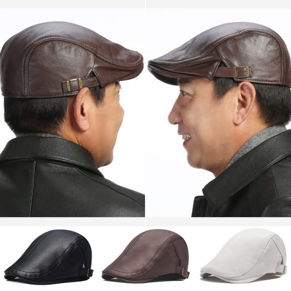 🔥🧢【Gorąca wyprzedaż】2025 Nowa moda Retro Casual męska czapka z owczej skóry, berety