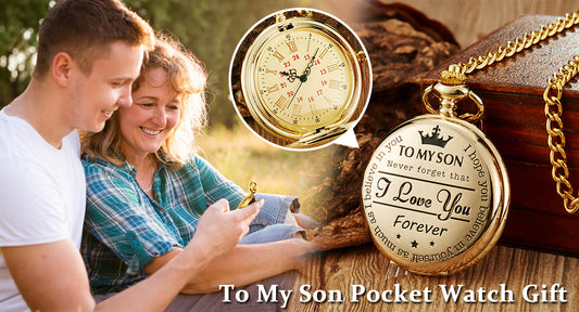 ⌚Naszyjnik z kwarcowym zegarkiem kieszonkowym,Można go podarować różnym członkom rodziny, a na zegarku kieszonkowym wygrawerowane są różne napisy3848839