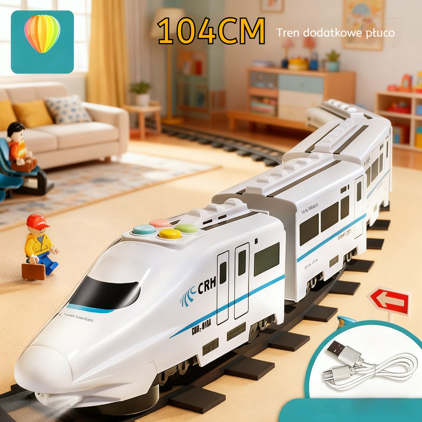 🔥🚝【Časově omezená sleva 50 %】Nejprodávanější elektrická hračka - simulátor rychlovlaku, miniaturní vlak