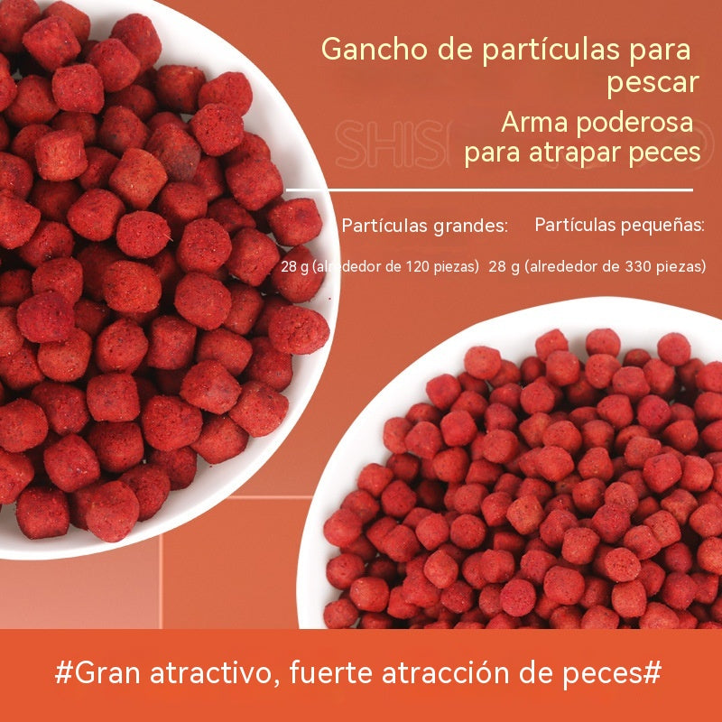 🔥🔥【10 piezas】(5 botellas de granulado grande + 5 botellas de granulado pequeño)Pellets de Cebo de Proteína Animal Fresca ✅️Pago contra entrega