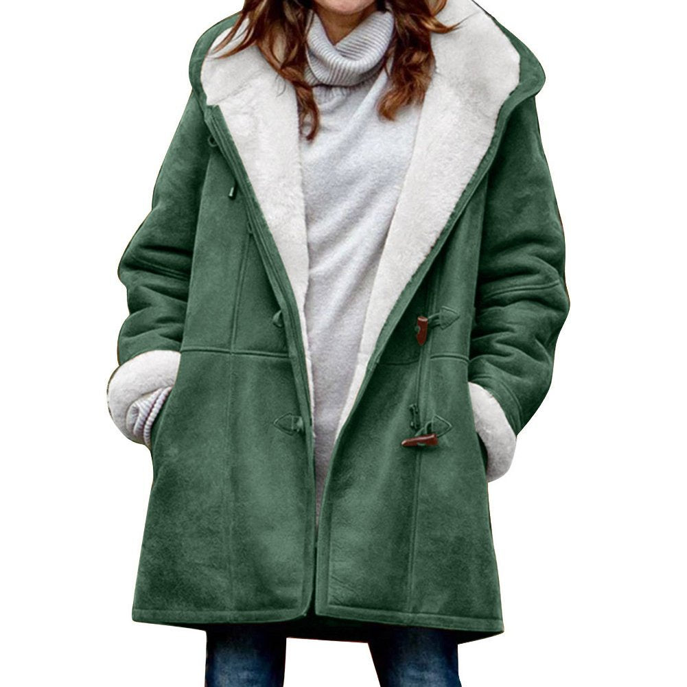🥼🐏💖【Nowość zimowa 50% zniżki】【 S-5XL】2025 Modna i ciepła damska kurtka z zamszu, z ociepleniem z wełny, kurtka zimowana co dzień