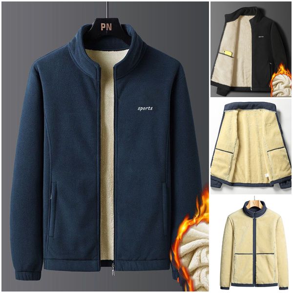 ✨⛄【M-5XL】2024 nowa, jesienno-zimowa, modna męska kurtka typu sherpa-3830557