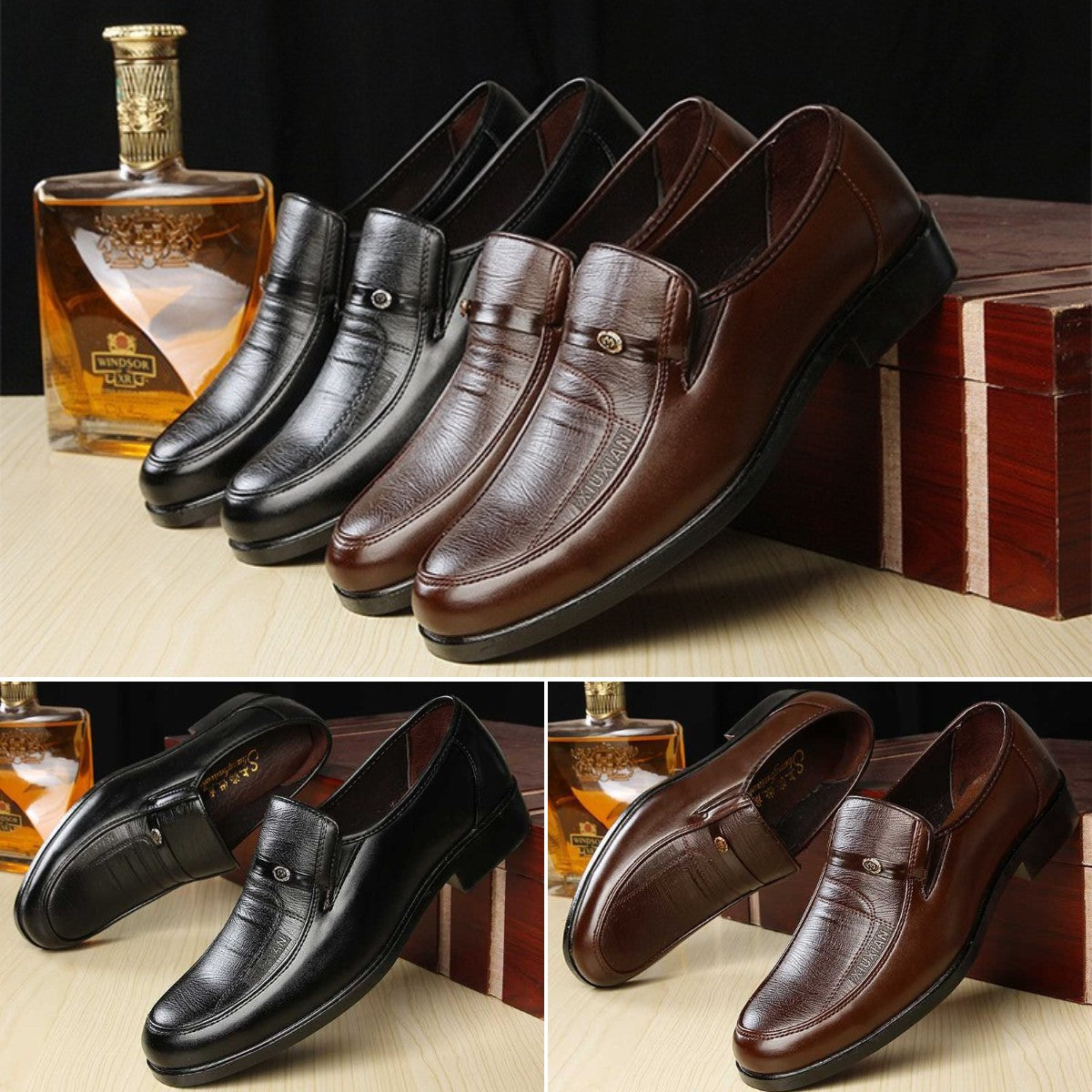 🌟30% ZNIŻKI👞【28-44】 2025Nowe oryginalne skórzane buty biznesowe dla mężczyzn ✨Miękkie i wygodne✨