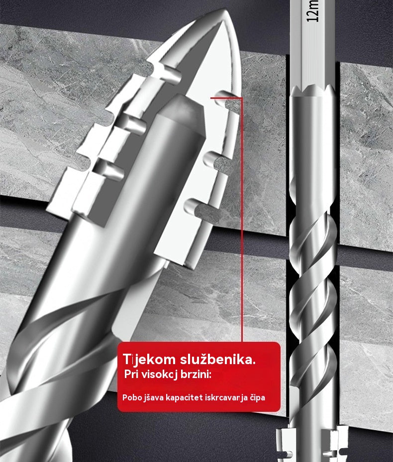 🥇Sedma generacija ekscentričnog svrdla od super tvrdog volframovog čelika s nazubljenim rubom, Oštro i izdržljivo❤️【3+4+5+6+8+10+12mm】