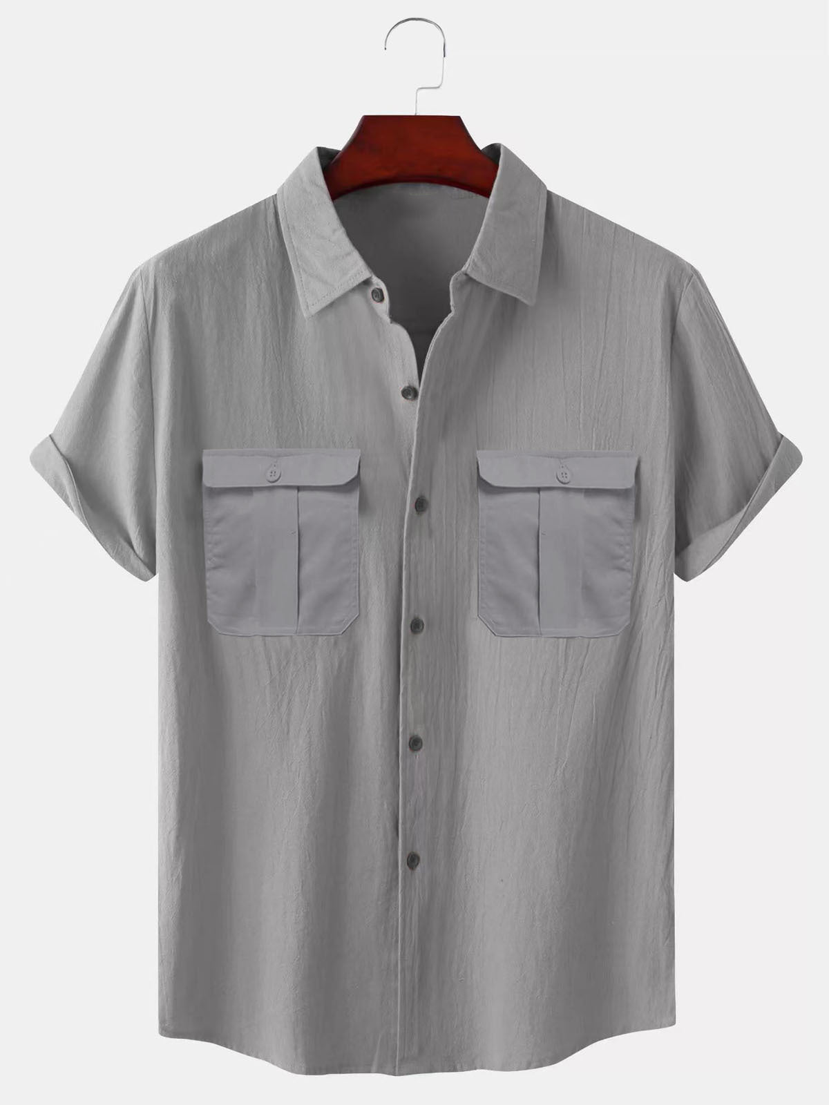 【🔥Wyprzedaż letnia🔥】✨🎉【M-5XL】Nowa letnia męska prosta, codzienna koszula lniana z 2025 roku.