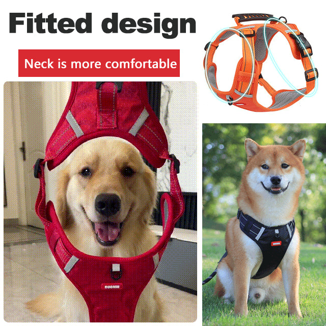 🔥🐶【5-30KG】🦮2025 nowe szelki dla psa odblaskowa smycz