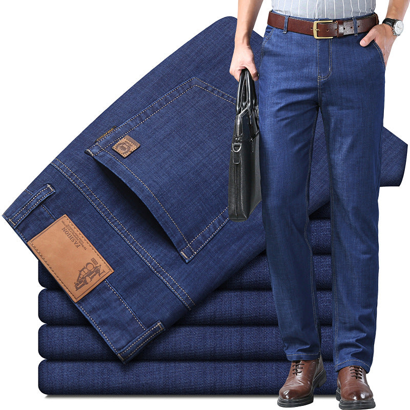 🔥【Zľava 50%】🔥【60-110 kg】👖👖 Pánske rifle s rovnými nohavicami, ležérne a všestranné