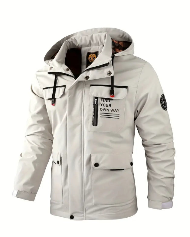 🔥🔥【Promocja odzieży zimowej‼】 【M-6XL】Jesień i zima męska gruba ciepła wiatroszczelna i wodoodporna kurtka