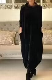 ✨🌷【S-5XL】🔥⛄2025 zima nowa wysokiej jakości aksamitna elegancka sukienka vintage