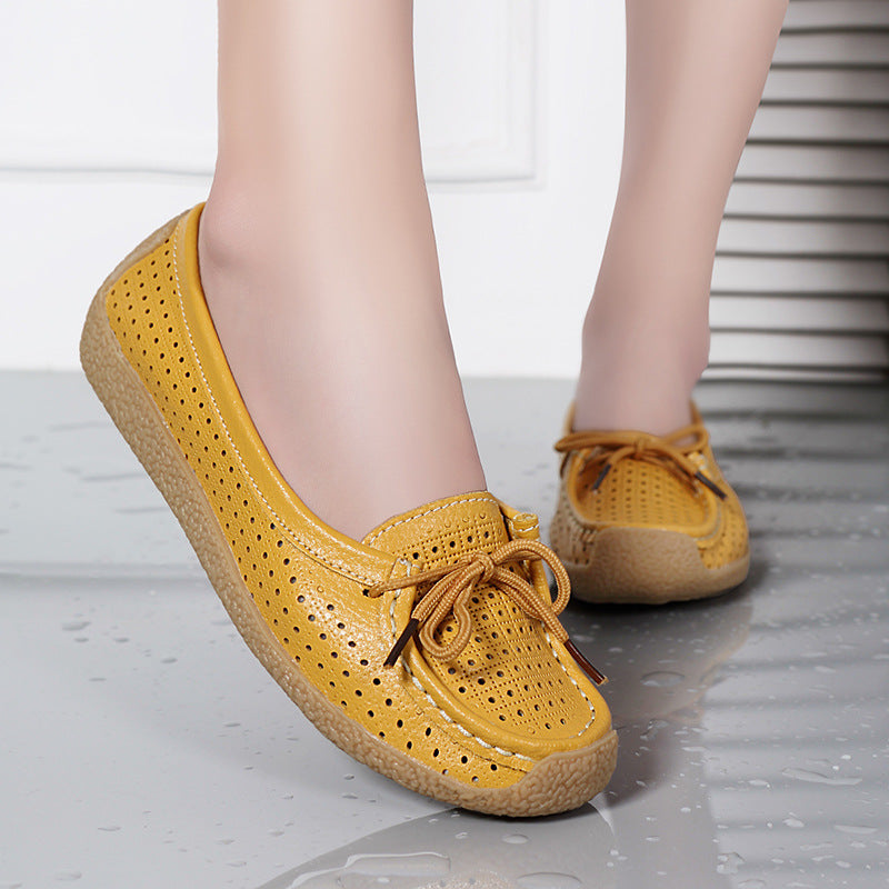【35-41】 2025 New Style Soft Sole Flat Wszechstronne buty damskie-3919960