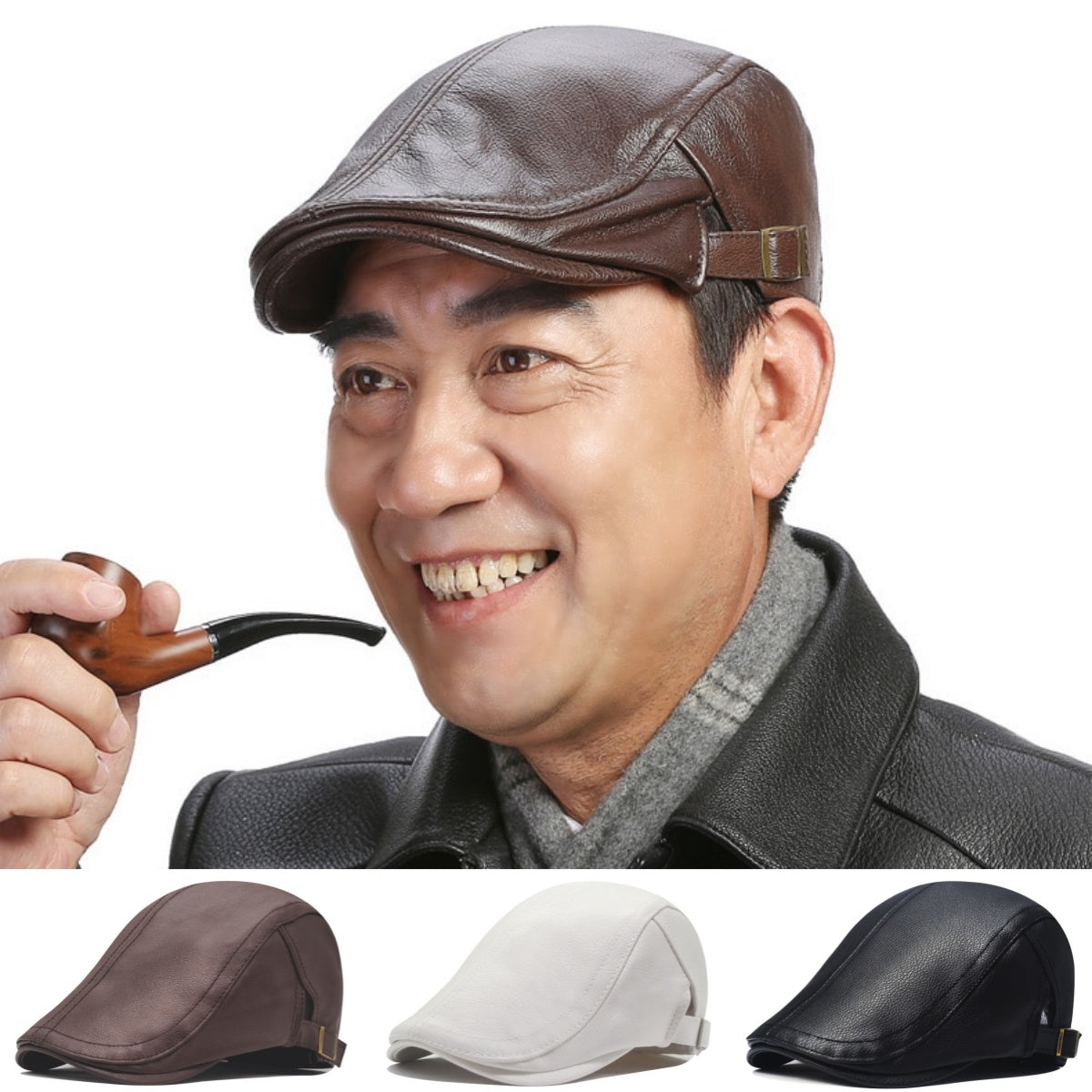 🔥🧢【Gorąca wyprzedaż】2025 Nowa moda Retro Casual męska czapka z owczej skóry, berety