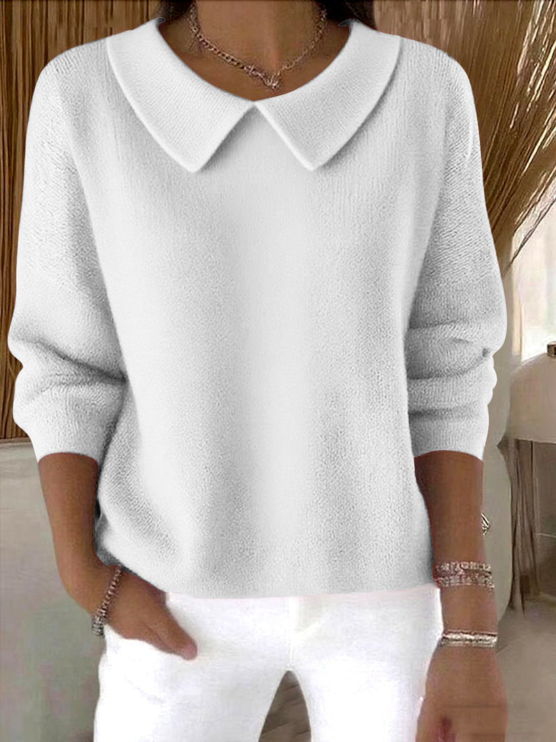 🔥🌸【S-3XL】【Jesienna nowość】Wygodny top damski z długim rękawem i dekoltem w serek – Ciepły i stylowy