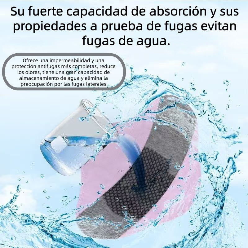 🔥🌈【Compra 2 y llévate 1 gratis】Almohadillas de algodón de grafeno antibacterianas lavables para evitar fugas laterales