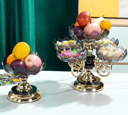 ✨🎁Wielowarstwowy talerz na owoce z europejskiego szkła kryształowego