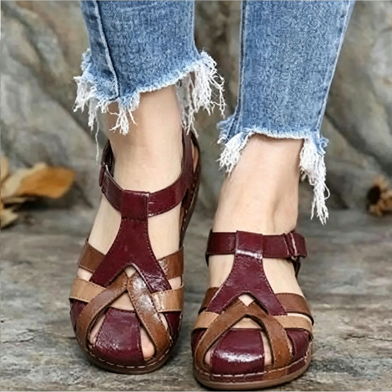 ✨🩰【Promoción de temporada】【35-43】Sandalias romanas cómodas de piel suave para mujer