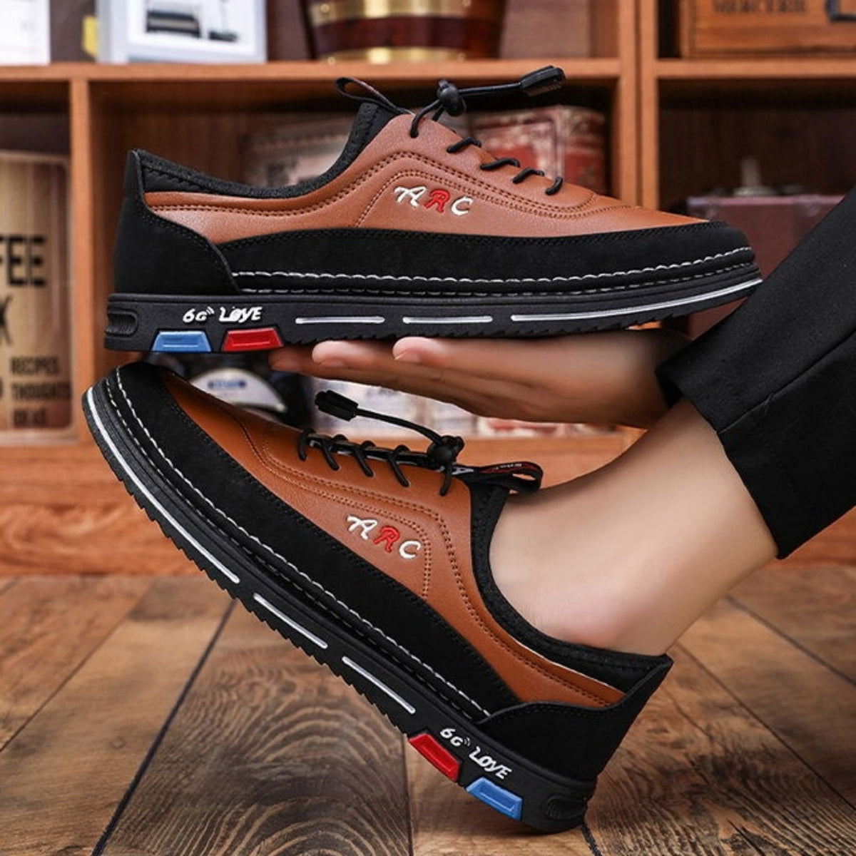 🔥✨【39-48】Męskie skórzane buty biznesowe na co dzień – wodoodporne i odporne na plamy, wygodne w noszeniu