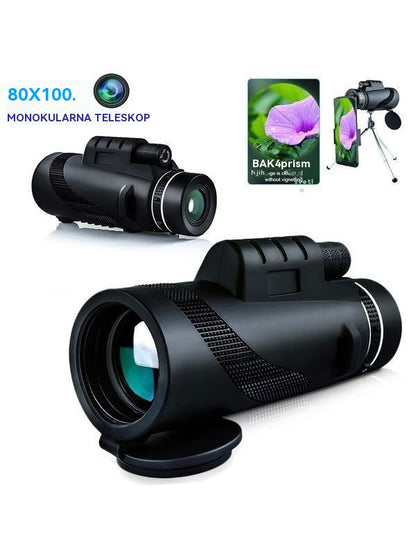 🔭💥【Plaćanje pouzećem】 Monokularni teleskop visoke rezolucije za noćno gledanje, veliko povećanje.