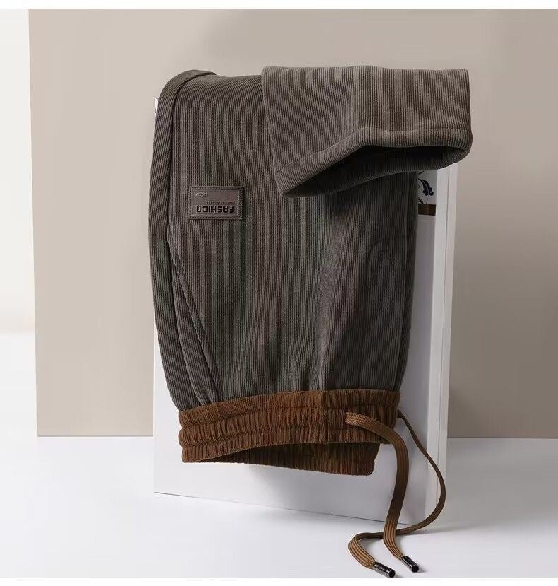 🔥 👖【Plačilo ob dostavi】💥【M-5XL】Jesenske/zimske ležerne hlače: Vsestranske, ohlapne, s flis podlogo, ojačane športne hlače