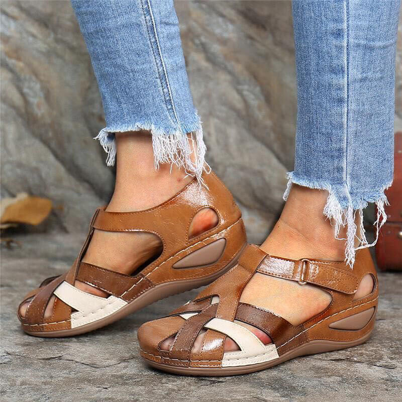 ✨🩰【Promoción de temporada】【35-43】Sandalias romanas cómodas de piel suave para mujer