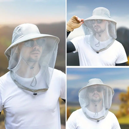 🎁Sombrero de pescador de malla con protección solar, ideal para actividades al aire libre. ✅️Pago contra entrega