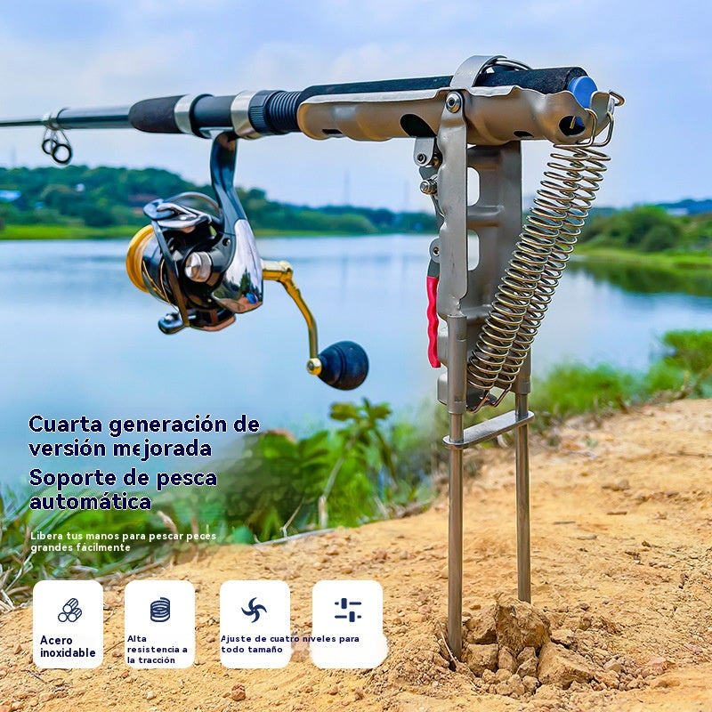 🔥🎣 Retractor automático para caña de pescar, soporte retráctil automático para caña de pescar con resorte ✅️Pago contra entrega