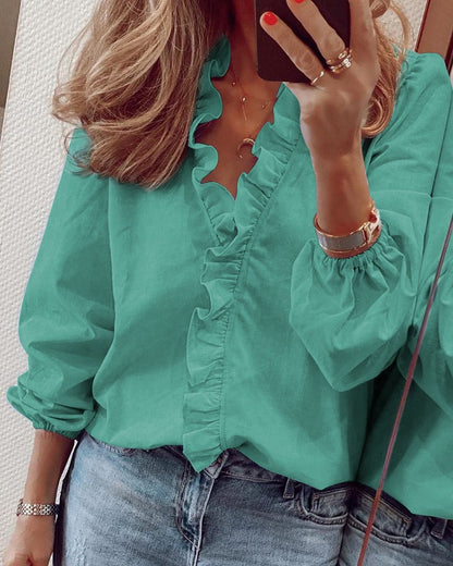 💖💫Nowa elegancka damska koszula z długim rękawem