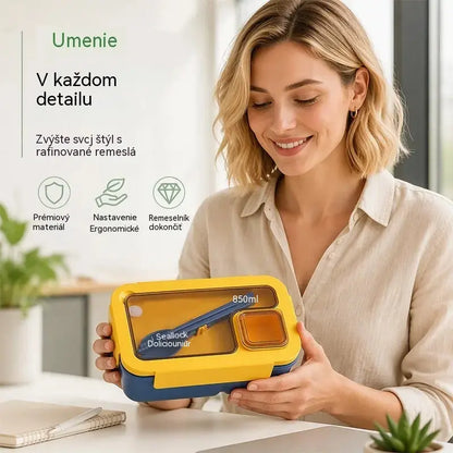 📢50% ZĽAVA📢🍱 Odporúčaný produkt | Obedár vhodný do mikrovlnnej rúry s priehradkami