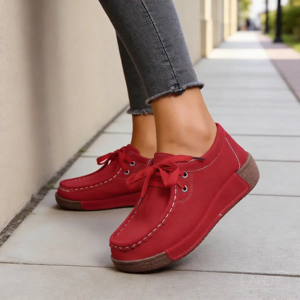 Nuevas zapatillas de cuero con cordones para el tiempo libre del año 2026.