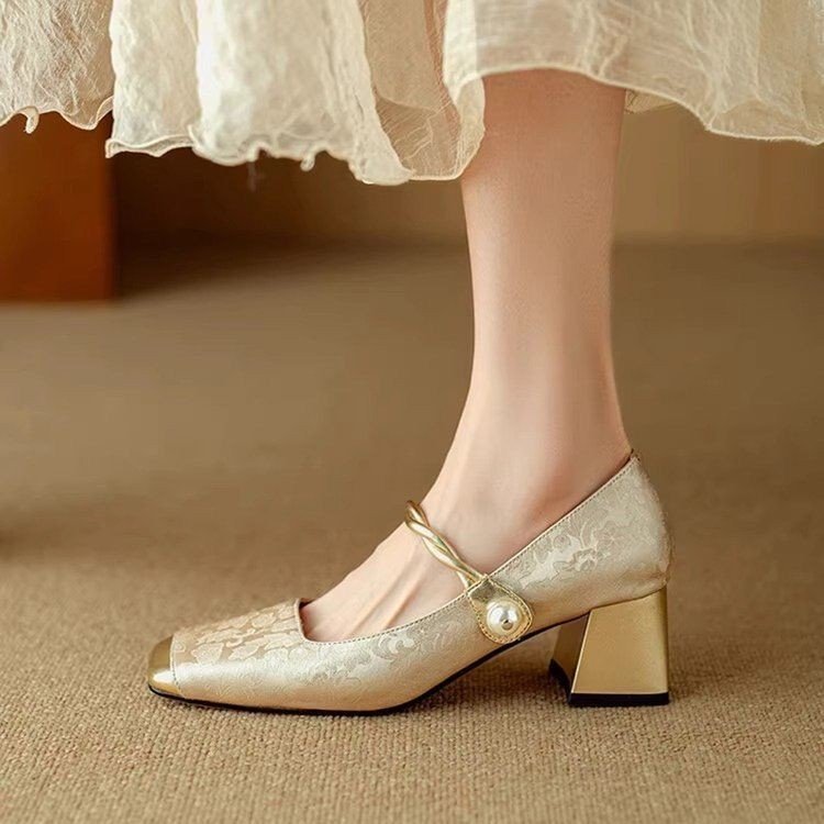 【Veličine 35-40】Ljetne ženske cipele Mary Jane, s vintage vezom, jednostavne i elegantne