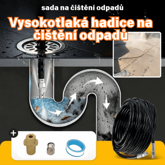 Crijevo za ispiranje kućanstva 🧹 Mlaz vode visokog tlaka, brzo otpuštanje, otporno na visoki tlak, nepropusno 💧 Sredstvo za čišćenje otpada u kupaonici/kuhinji 🔗 Može se spojiti na perilicu automobila