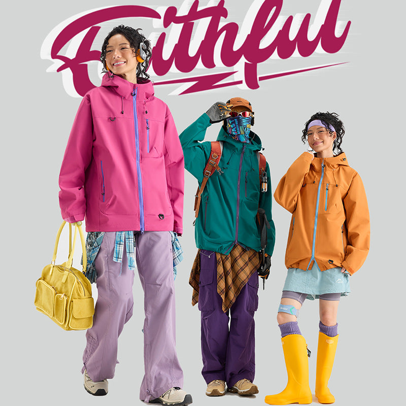 🔥【Jesienny nowy styl】【S-3XL】🍁Wodoodporna sportowa kurtka z kapturem, unisexowa odzież górska