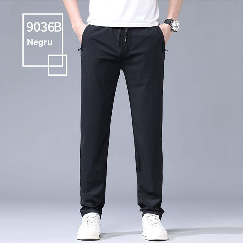 🔥【Kup 1, a 1 dostaniesz gratis】👖👖【40-115 kg】Nowe spodnie z elastycznego jedwabiu na wiosnę i lato 2025--Dwa kawałki