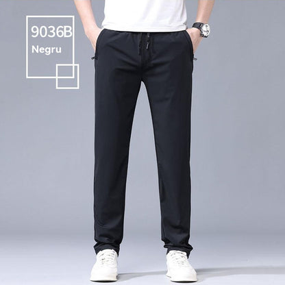 🔥【Kup 1, a 1 dostaniesz gratis】👖👖【40-115 kg】Nowe spodnie z elastycznego jedwabiu na wiosnę i lato 2025--Dwa kawałki