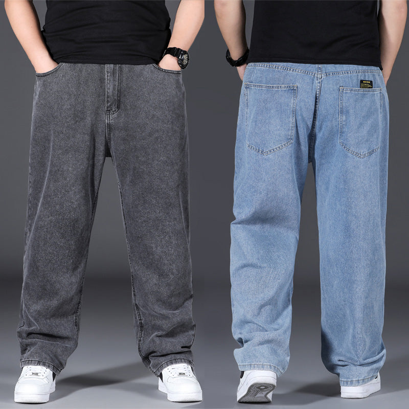 👖50% de descuento🔥【45-150 kg】Jeans de talla grande para hombre, corte ancho, elásticos y cómodos. ✅️Pago contra entrega