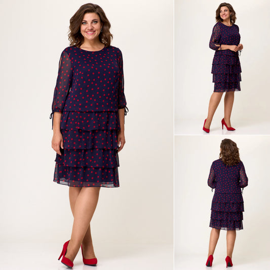 💕💕 【S-5XL】2024 Modna i elegancka sukienka w kropki-3726456