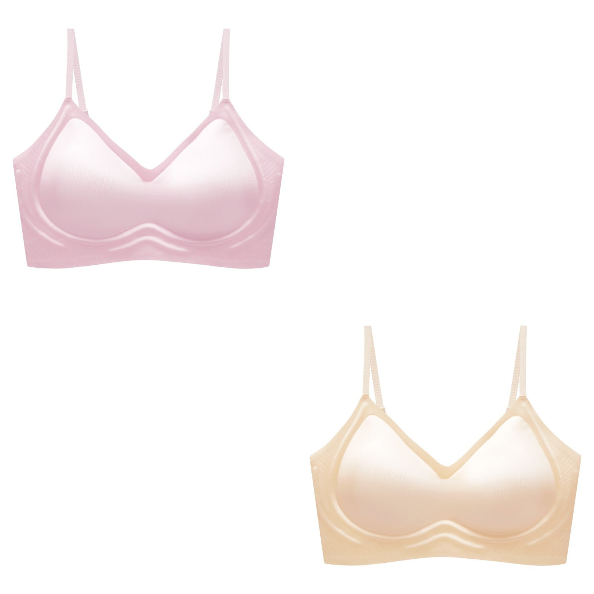 🥰Płatność przy odbiorze🔥【2 sztuki】【40-100 kg】Bezszwowy biustonosz jedwabny, miękkie wsparcie, wygodne dopasowanie