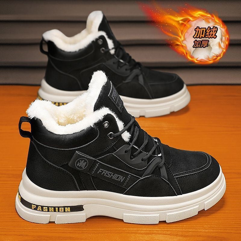 🔥🔥👞【39－44】2026 nowe męskie zimowe, pogrubione, aksamitne, ciepłe buty Martin