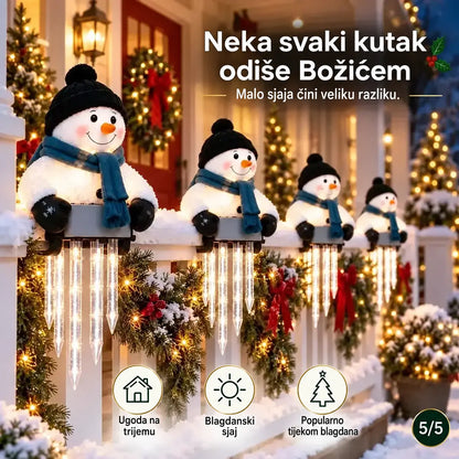 ☃️WinterGlow svjetleća dekoracija – Snjegović i ledenice
