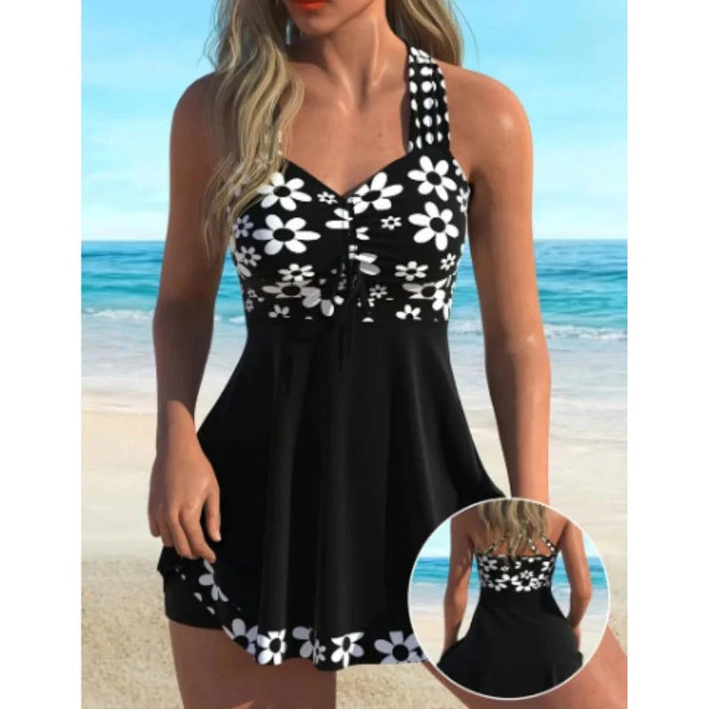 🔥💕【¡Más vendido!✨】【Tallas S-6XL】Traje de baño estampado de moda de verano para mujer