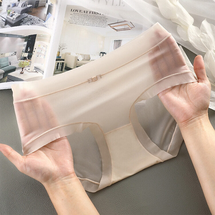 🥰😍🥰【 6 sztuk 】 Ultra cienka bielizna 3D Ice Silk Bezszwowa bielizna Ultra cienka bielizna Nude