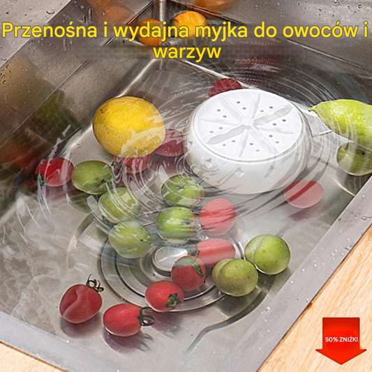 🍉🥬 【Nowość - Trwa Wielka Obniżka】 Przenośna Wydajna Myjka do Owoców i Warzyw