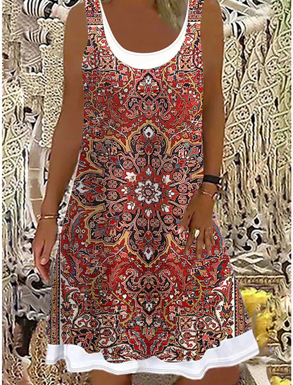 🌷👗【50% de descuento✨】【S-5XL】Nuevo vestido casual para mujer 2026, estampado, adecuado para todas las ocasiones.