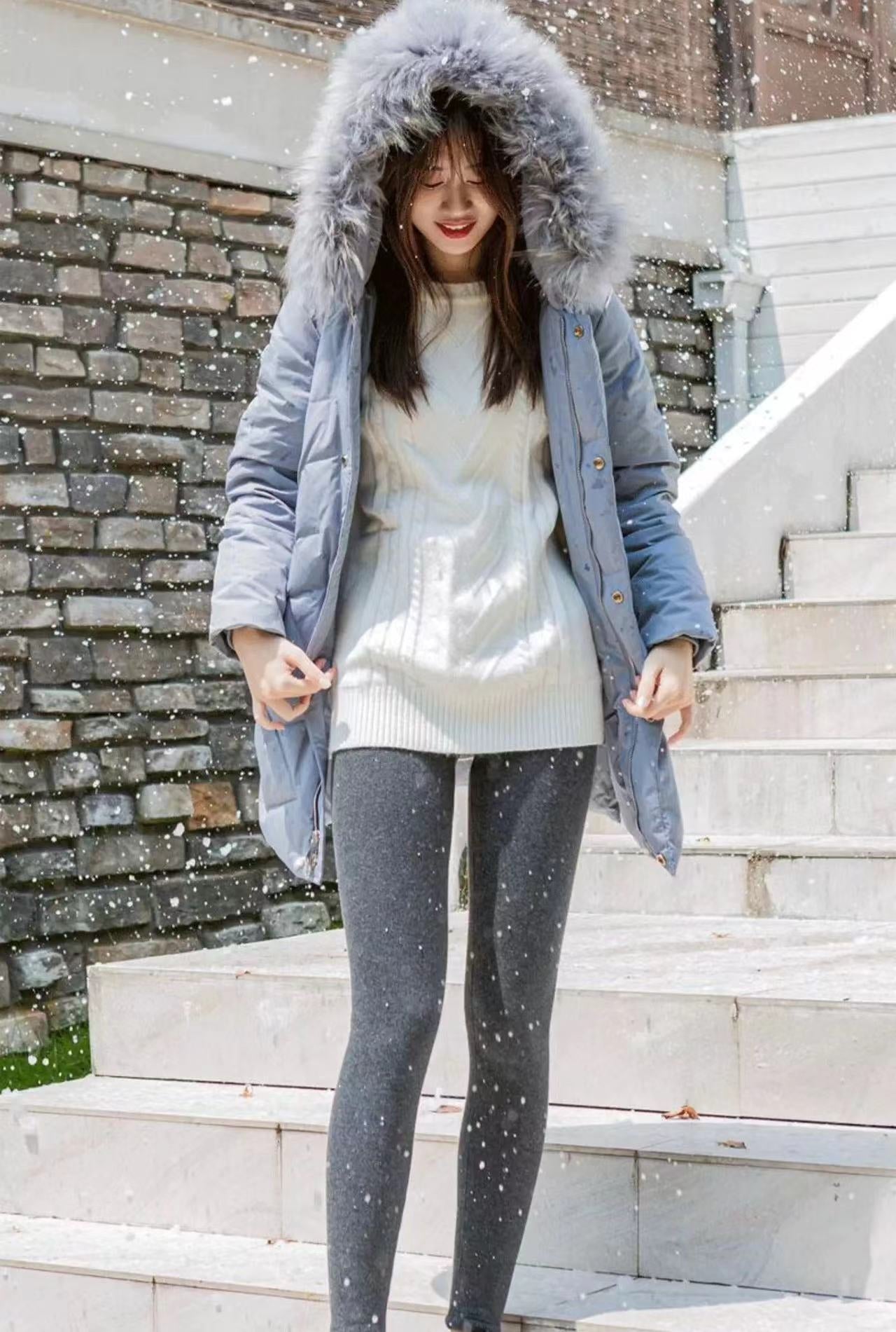 💥【 Kup jeden, drugi gratis】🔥 【S-5XL】 Legginsy ocieplane z wełny – Wysoki stan, elastyczne, duży rozmiar · Idealne na jesień/zimę 2025