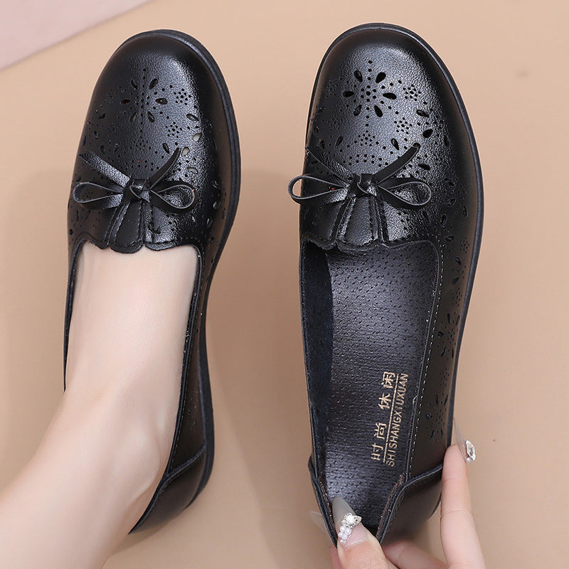 [Descuento por tiempo limitado] Zapatos de piel suave para mamás: transpirables y cómodos, tallas 35-41