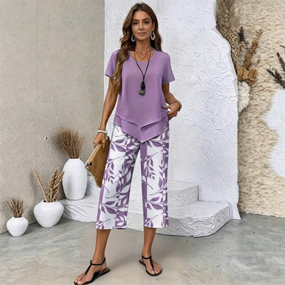 ✨✨【S-5XL】| Conjunto Fresco Brisa de 2 Piezas | Set de Verano Ligero y Elegante Multicolor ✅️Pago contra entrega